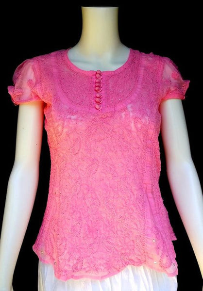 Fawn Cotton Chikankari Kurti A44609