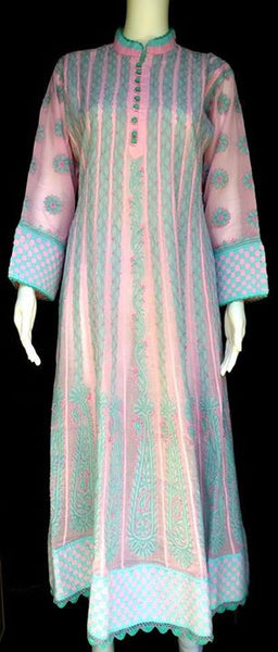 Fawn Cotton Chikankari Kurti A7897