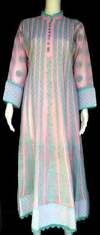 Fawn Cotton Chikankari Kurti A7897