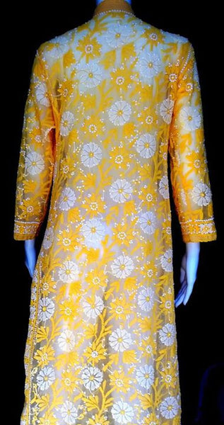 Fawn Cotton Chikankari Kurti A7897